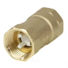 Клапан обратный латунь осевой Эко Ду 15 Ру16 Тмакс=110 оС ВР 1/2" диск пластик+EPDM SantechSystems