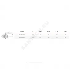 Кран шаровой латунь 11Б27фт1М OPTIMA Ду 15 Ру25 ВР полнопроходной рычаг красный VALFEX VF.214.L0R1.012