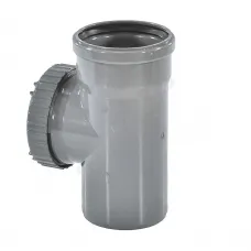 Ревизия НПВХ серая Дн 110 б/нап в комплекте с крышкой ТУ 6-49-33-92 Агригазполимер