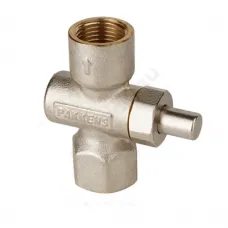 Кран для манометра кнопочный латунь Ду 15 Ру16 ВР G1/2" без рукоятки без фланца ЭКОМЕРА Э-КК-G1/2