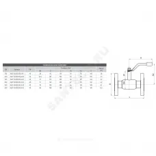 Кран шаровой сталь 09Г2С Ballomax КШТ 60.103 Ду 15 Ру40 фл L=130мм BROEN КШТ 60.103.015.А.40
