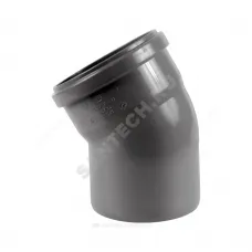 Отвод НПВХ серый Дн 110х15гр б/нап в/к Хемкор 2391075