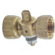 Кран для манометра 3-ходовой латунь 11б18бк(у)1 Ду 15 Ру16 ВР G1/2"-М20х1,5 без рукоятки без фланца Пензапромарматура 021011200