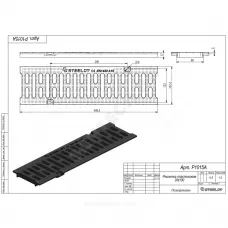 Решетка пластиковая SteeStart DN100 L=0,5м А15 15кН СТИЛОТ Р1015A