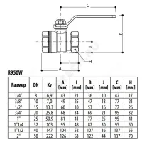 Кран шаровой DADO латунь никель R950W Ду 10 Ру42 ВР полнопроходной рычаг зеленый Giacomini R950WX002