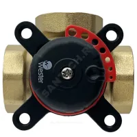 Клапан регулирующий латунь VRS3 поворотный Ду 25 Ру10 ВР 1" Kvs=10м3/ч Wester 0-04-2010