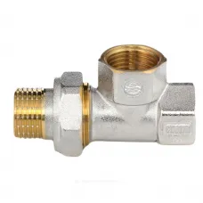 Тройник латунь никель Ду 15 (1/2") ВР/ВР/нак/гайка 9030 ГОСТ 32585-2013 Aquasfera 9030-01