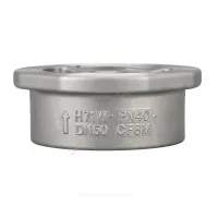 Клапан обратный нерж SS316 осевой Ду 100 Ру40 Тмакс=180 оС межфл диск нерж Benarmo