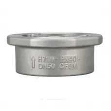 Клапан обратный нерж SS316 осевой Ду 100 Ру40 Тмакс=180 оС межфл диск нерж Benarmo