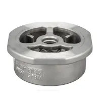 Клапан обратный нерж SS316 осевой Ду 100 Ру40 Тмакс=180 оС межфл диск нерж Benarmo