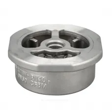 Клапан обратный нерж SS316 осевой Ду 100 Ру40 Тмакс=180 оС межфл диск нерж Benarmo