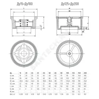 Клапан обратный нерж SS316 осевой Ду 100 Ру40 Тмакс=180 оС межфл диск нерж Benarmo