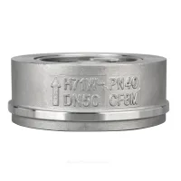 Клапан обратный нерж SS316 осевой Ду 100 Ру40 Тмакс=180 оС межфл диск нерж Benarmo