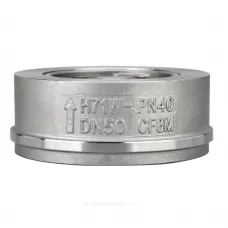 Клапан обратный нерж SS316 осевой Ду 100 Ру40 Тмакс=180 оС межфл диск нерж Benarmo