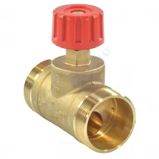 Клапан запорный ручной латунь CDT Ду 50 G2 1/4" A Ру16 НР Kvs=16м3/ч без ниппелей Danfoss 003Z7702