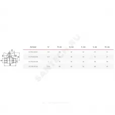 Кран шаровой латунь газ 11Б27фтМ Ду 25 Ру40 ВР/НР полнопроходной бабочка VALFEX VF.278.LB3.100