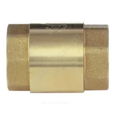 Клапан обратный латунь осевой 3001 Ду 15 Ру16 Тмакс=100 оС ВР 1/2" диск нейлон шток пластик Aquasfera 3001-01