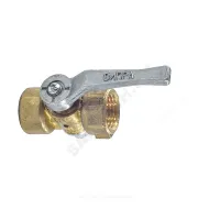 Кран для манометра 3-ходовой латунь 11б18бк5/11б18бк Ду 15 Ру16 ВР G1/2"-М20х1,5 с рукояткой без фланца ВИПРА КПТ 3.04.00