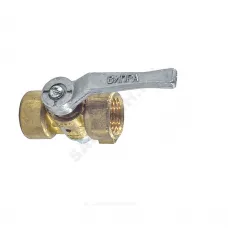 Кран для манометра 3-ходовой латунь 11б18бк5/11б18бк Ду 15 Ру16 ВР G1/2"-М20х1,5 с рукояткой без фланца ВИПРА КПТ 3.04.00