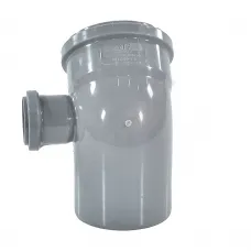 Отвод PP-H с выходом правый серый Дн 110х50х45гр б/нап в/к RTP (РосТурПласт) 36684