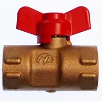 Кран для манометра шаровой латунь 11б27п(О)02 Ду 15 Ру16 ВР G1/2" с бабочкой без фланца Пензапромарматура 017011211