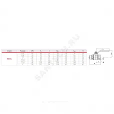 Кран шаровой латунь хром R854L Ду 15 Ру35 ВР/НР полнопроходной рычаг красный Giacomini R854LX023